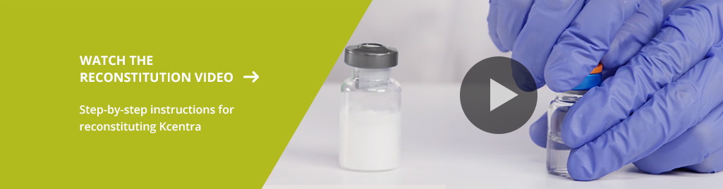 Kcentra reconstition video